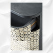 Targua Bone Inlay 3 Drawer Chest Black 4
