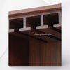 Teakwood Bone Inlay Bar Cabinet Walnut