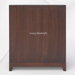 Teakwood Bone Inlay Bar Cabinet Walnut