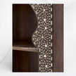 Teakwood Bone Inlay Bookshelf Walnut