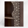 Teakwood Bone Inlay Bookshelf Walnut