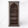 Teakwood Bone Inlay Bookshelf Walnut