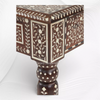 Gabinete con incrustaciones de hueso de madera de teca india Ross