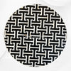 Tetris Mother of Pearl Inlay Side Table Brass Black 3