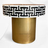 Tetris Mother of Pearl Inlay Side Table Brass Black 5