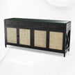 Texas Cane Credenza Black
