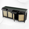 Texas Cane Credenza Black