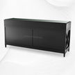 Texas Cane Credenza Black