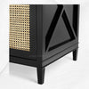 Texas Cane Credenza Black
