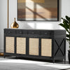 Texas Cane Credenza Black