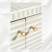 top Bone Inlay Waterfall Buffet Grey 