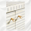 top Bone Inlay Waterfall Buffet Grey 