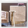 Dreieckiger Schrank mit Perlmutt-Intarsien – Nude Pink