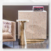 Dreieckiger Schrank mit Perlmutt-Intarsien – Nude Pink