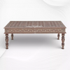Handcrafted Bone Inlay Coffee Table
