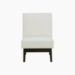 Vela V-Leg Upholstered Lounge Chair in off white