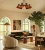 Verde Three Seater Sofa with Reversible Cushions in a living room