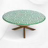 Table basse en chêne avec marqueterie d'os V Design