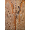 Vintage Anglo Indian Teak Wood Wardrobe Bone Inlaid Almirah 5