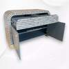 Waterfall MOP Inlay 2 Drawer 2 Door Cabinet Grey