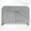Waterfall MOP Inlay 2 Drawer 2 Door Cabinet Grey