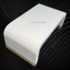 Waterfall Bone Inlay Coffee Table White