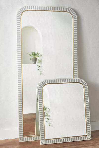 Waterfall Bone Inlay Mirror Grey