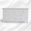 White Mother Of Pearl Inlay Chest Of 7 Drawers Large