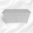 White Mother Of Pearl Inlay Chest Of 7 Drawers Large