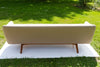Wing Mid Century Wooden Leg Sofa back view