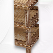 Yuri Teakwood Bone Inlay Accent Table Natural Finish
