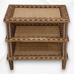Yuri Teakwood Bone Inlay Accent Table Natural Finish