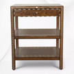 Yuto Teakwood Bone Inlay Side Table Natural