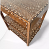 Yuto Teakwood Bone Inlay Side Table Natural