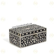 Black Bone Inlay Floral Box