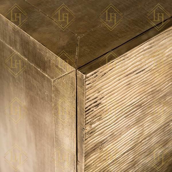 Wave Brass Chest Of Drawers