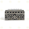 Black Bone Inlay Floral Box