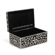 Black Bone Inlay Floral Box