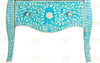 Bone Inlay 2 Drawer Small Chest Curved Legs Turquoise 3