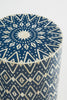 Ikat Bone Inlay Side Table Indigo 2