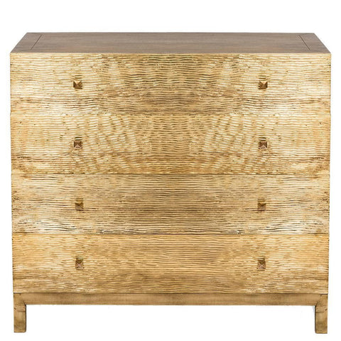 Wave Brass Chest Of Drawers 1