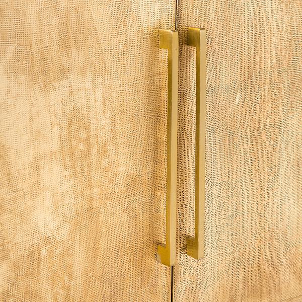 Antique Brass Embossed 3 Door Sideboard