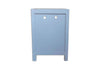 Bone Inlay Bedside Table In Star Design Grey back 
