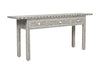 Crafted Black Bone Inlay 3 Drawer Geometric Console Long Edges 2