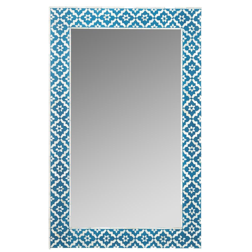 Blue Bone Inlay Arctic Mirror
