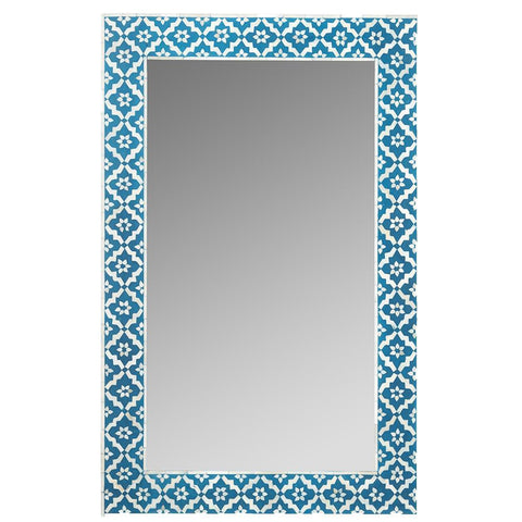 Blue Bone Inlay Arctic Mirror