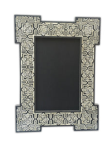 Black Bone Embossed Hallway Mirror
