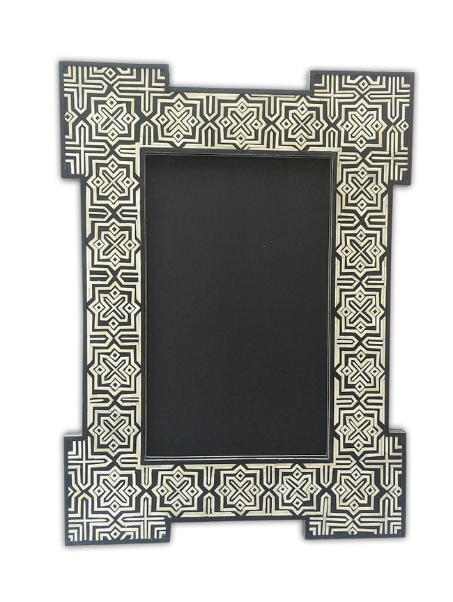 Black Bone Embossed Hallway Mirror 1