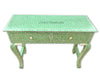 Bone Inlay 2 Drawer Geometric Console Green 2