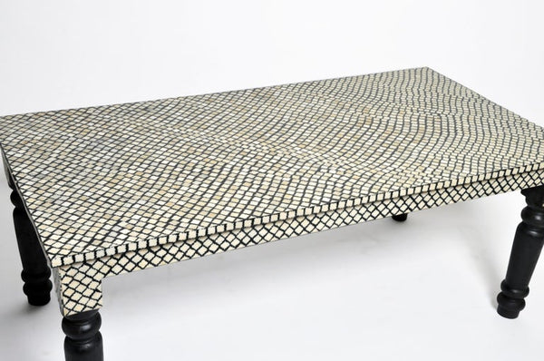 Bone Inlay Mehrab Dining Table Black 2